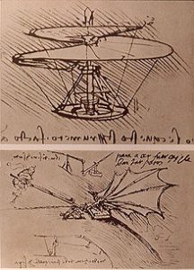 Leonardo da Vinci's ornithopter design