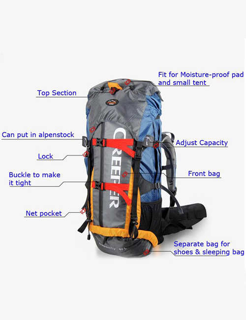 60L+5L Outdoor/Climbing Packs/Mountaineering bag | ABETU.com