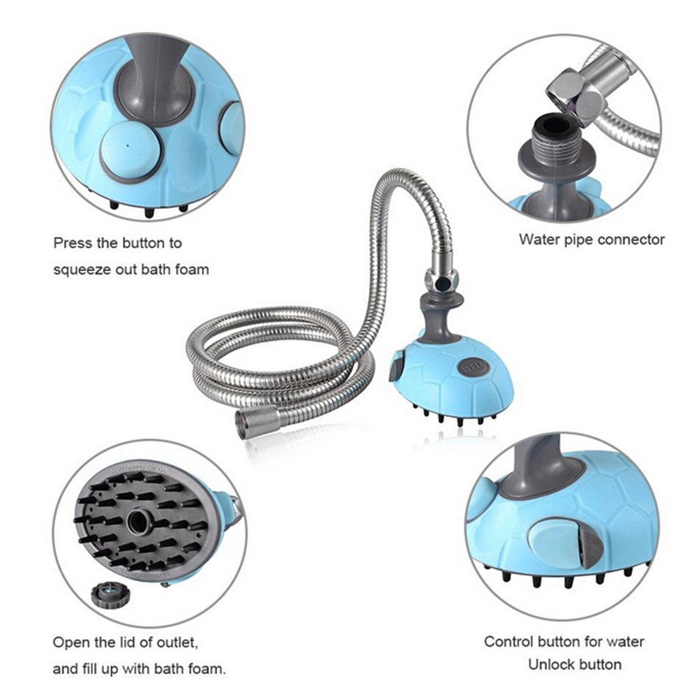 Pet Shower Sprayer Massager 8