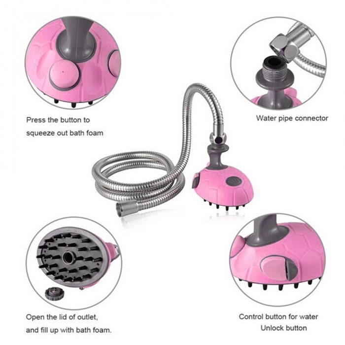 Pet Shower Sprayer Massager 13